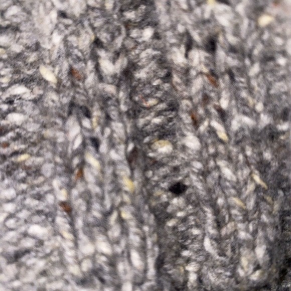 Fisherman out of ireland Beanie Hat Ribbed Cuffed Knit Wool Gray - Picture 7 of 8